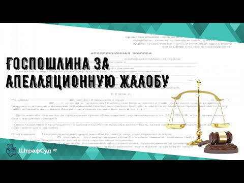 Госпошлина за апелляционную жалобу