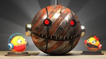 Pacman vs Monster Robot Pac vs monster