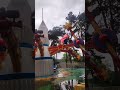 Riding the Classic Space Airplane Ride at the Amusement Park