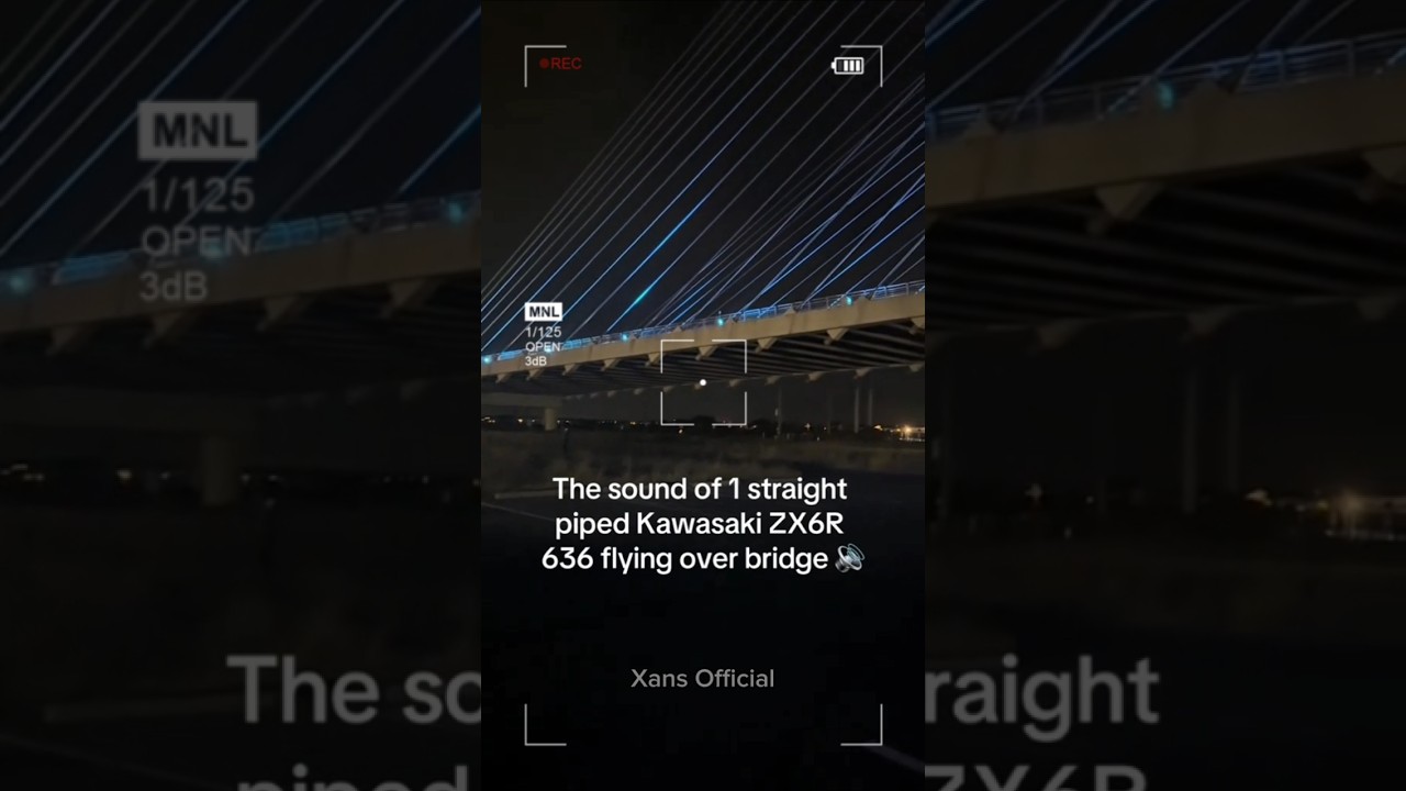 Straight-piped ZX6R screaming at full throttle 🔥