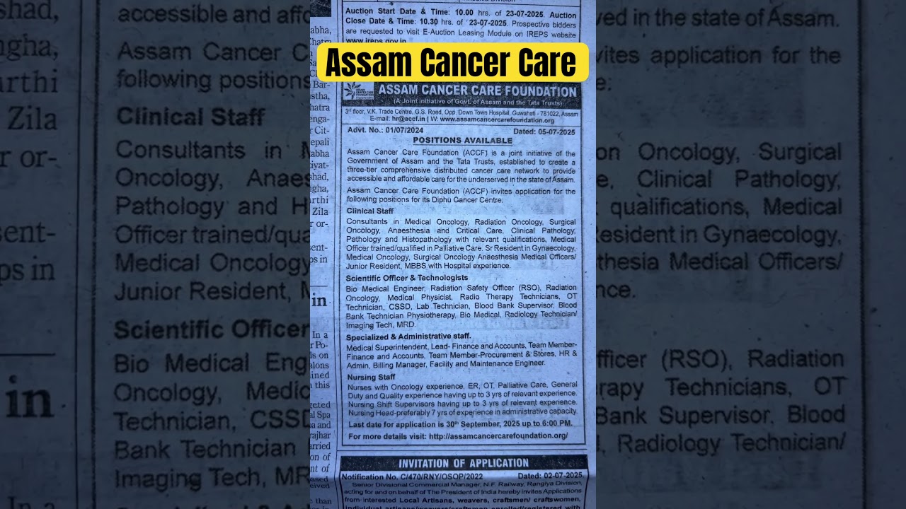 Clinic Staff Nursing Staff Assam Cancer Care 