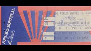 AC/DC- Who Made Who (Live Forum, Montreal QC Canada, Sep. 13th 1986)