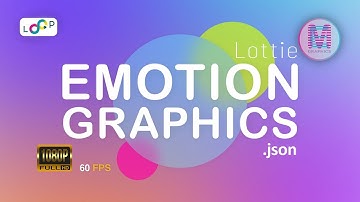 Gradient Background & Frosted Glass Shape | Lottie Animation
