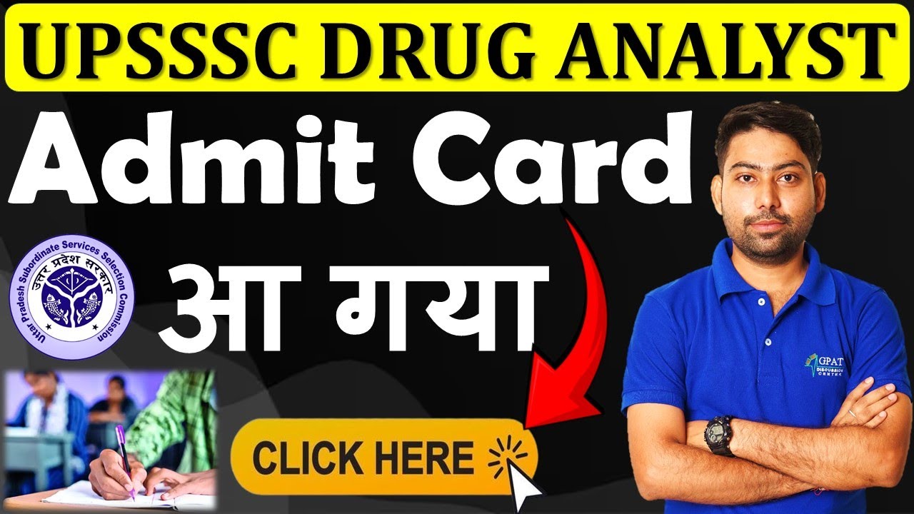 UPSSSC Junior Analyst Drugs 2024 Admit Card Released