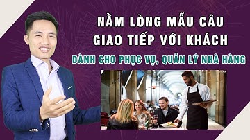 Học tiếng Anh | Dành cho PHỤC VỤ, QUẢN LÝ tại NHÀ HÀNG