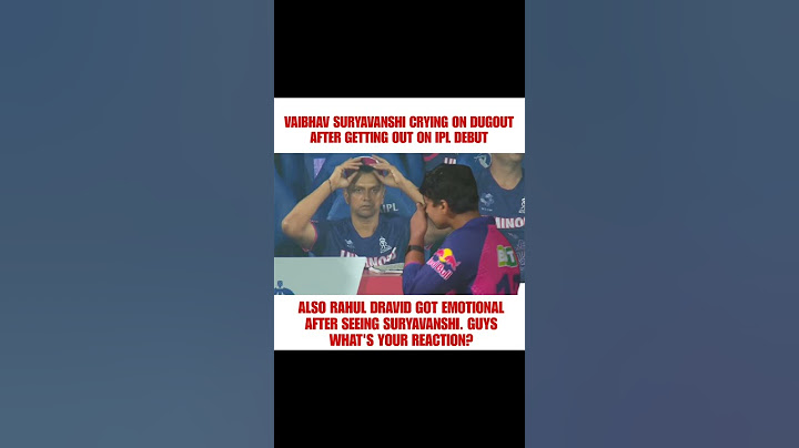 Vaibhav Suryavanshi crying on dugout after getting out on IPL debut, Rahul Dravid got emotional