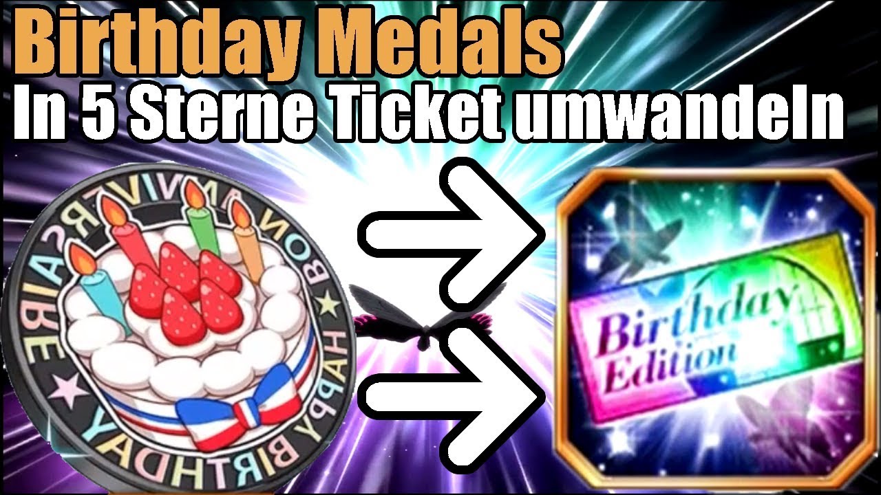 Birthday Medals abgeben 5 Sterne Charakter bekommen! Bleach Brave