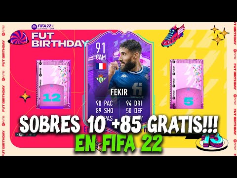 BRUTAL!!! CONSIGUE SOBRES GRATIS 10 JUGADORES +85 y FUT BIRTHDAY GRATIS en FIFA 22 ULTIMATE TEAM