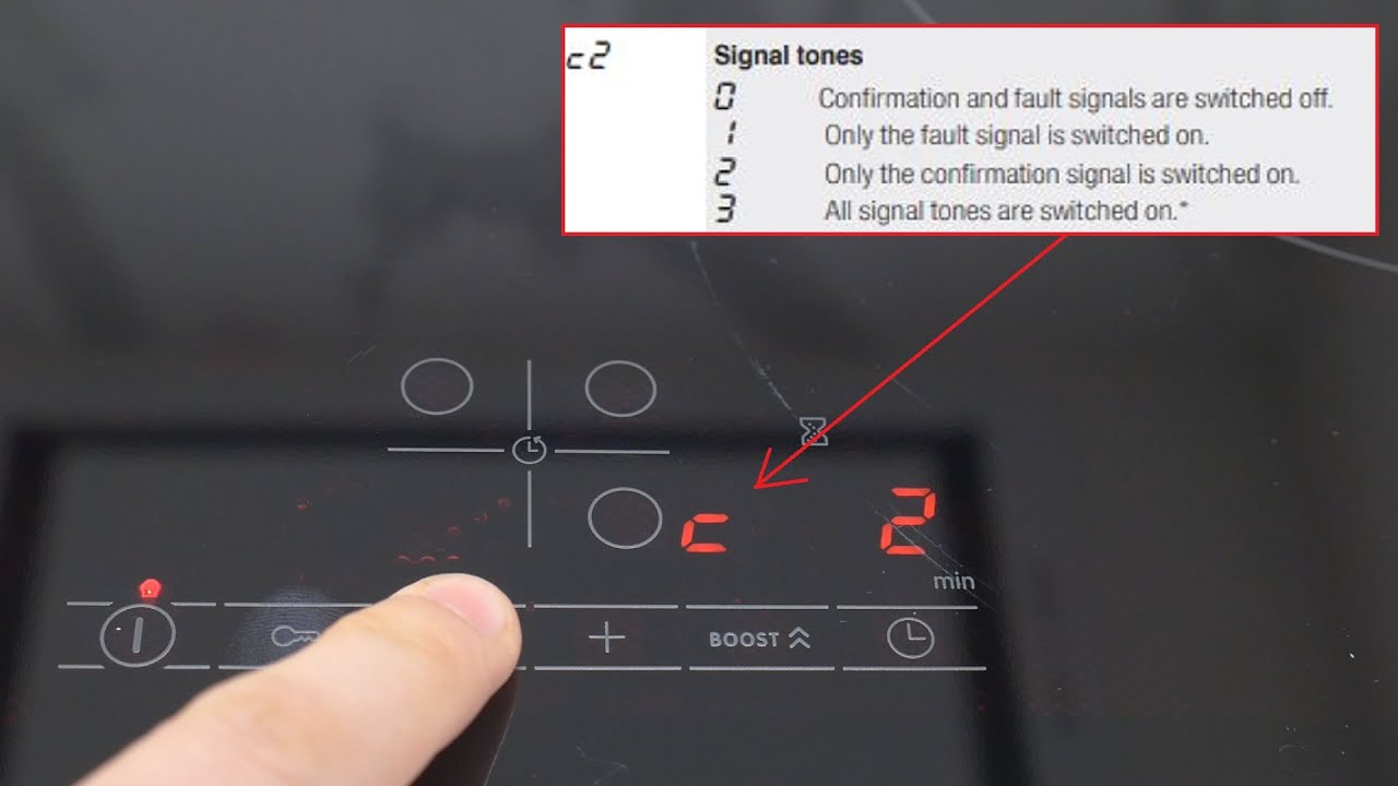 How To TURN OFF Key Sounds Bosch Induction Hob YouTube