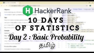 HackerRank Day 2: Basic Probability | 10 Days of Statistics