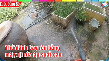 DỌN SẠCH RÊU bằng máy xịt rửa xe áp suất cao - Phong Review 63