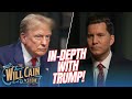 Exclusive full interview with former president donald trump  will cain show