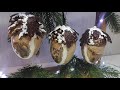 Ёлочные игрушки жёлуди из пенопластовых яиц😲 DIY Christmas decorations acorns from foam eggs