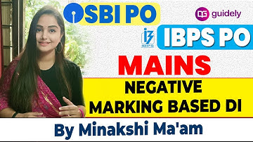 Negative Marking Based DI |High Level Data Interpretation SBI PO | IBPS PO | Maths by Minakshi Ma