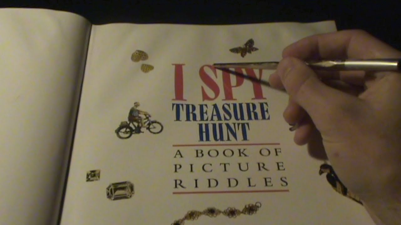 asmr ~ i spy book tracing with pointer (lofi whisper)