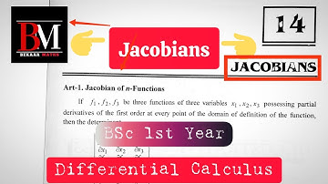 Jacobians | Jacobian-Bsc 1st year | Differential Calculus |