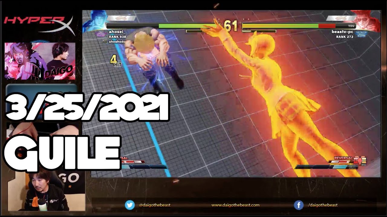 【BeasTV Highlight】 3/25/2021 Street Fighter V ガイル Guile Part 2