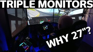 Antwoord op een veelgestelde vraag... | Waarom gebruik ik 27" triple monitoren voor Sim Racing?