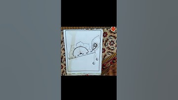 How to draw  Flute of Krishna  ...Bansuri drawing !  Simple drawing #shorts #krishna #art #short