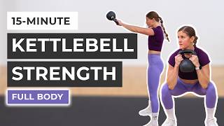 15-Minute Beginner Kettlebell Workout (All Standing, No Repeat) by nourishmovelove 90,887 views 4 months ago 14 minutes, 7 seconds