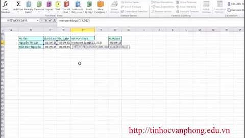 Cách Sử Dụng Hàm NETWORKDAYS Trong Excel