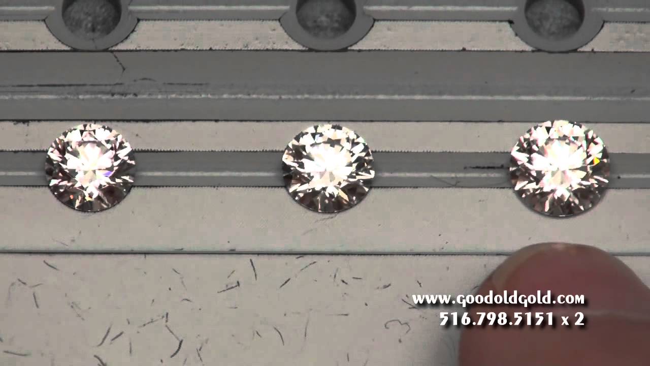 Comparing Round Brilliant Cuts from .84 - 1.32ct - YouTube 