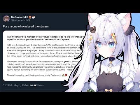 Important update on Mr Underhill, Evanit0, and The Virtual Tea House