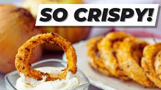Low Carb Air Fryer Onion Rings  No Breadcrumbs