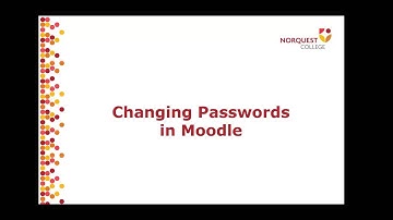 Changing Passwords in Moodle1