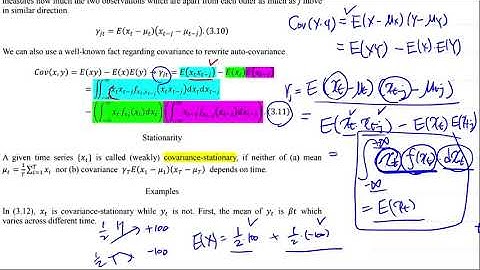 3.1.  expectation, auto covariance, stationarity, white noise process (Part. 2)