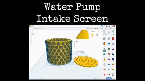 TinkerCAD Tips!  Water Pump Intake Screen.            #tinkercad #caddesign #3dprintable #3dprinting