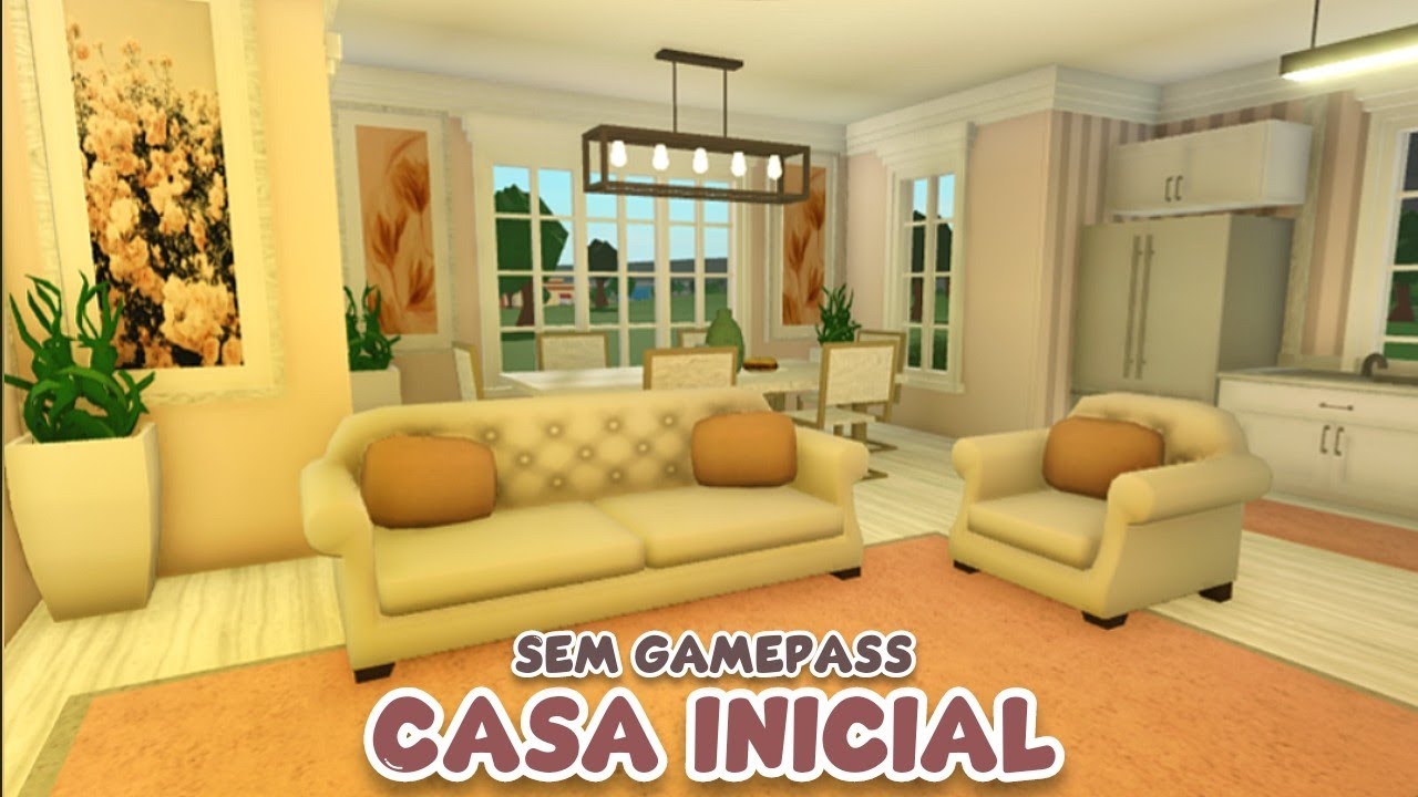 Renovando a Casa Inicial (Starter House) no Bloxburg - Área Interna ...
