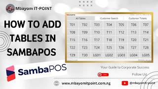 How to add tables Sambapos