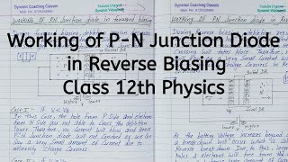 Famous Working of pn Junction Diode in Reverse Biasing, Chapter 14, Semiconductor Electronics, Class 12 Profile
