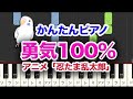 「勇気100%」 忍たま乱太郎 簡単ピアノ