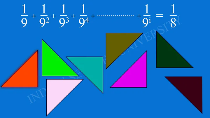Visual Proof of Sum of Powers of 1/9 || Visual Mathematics