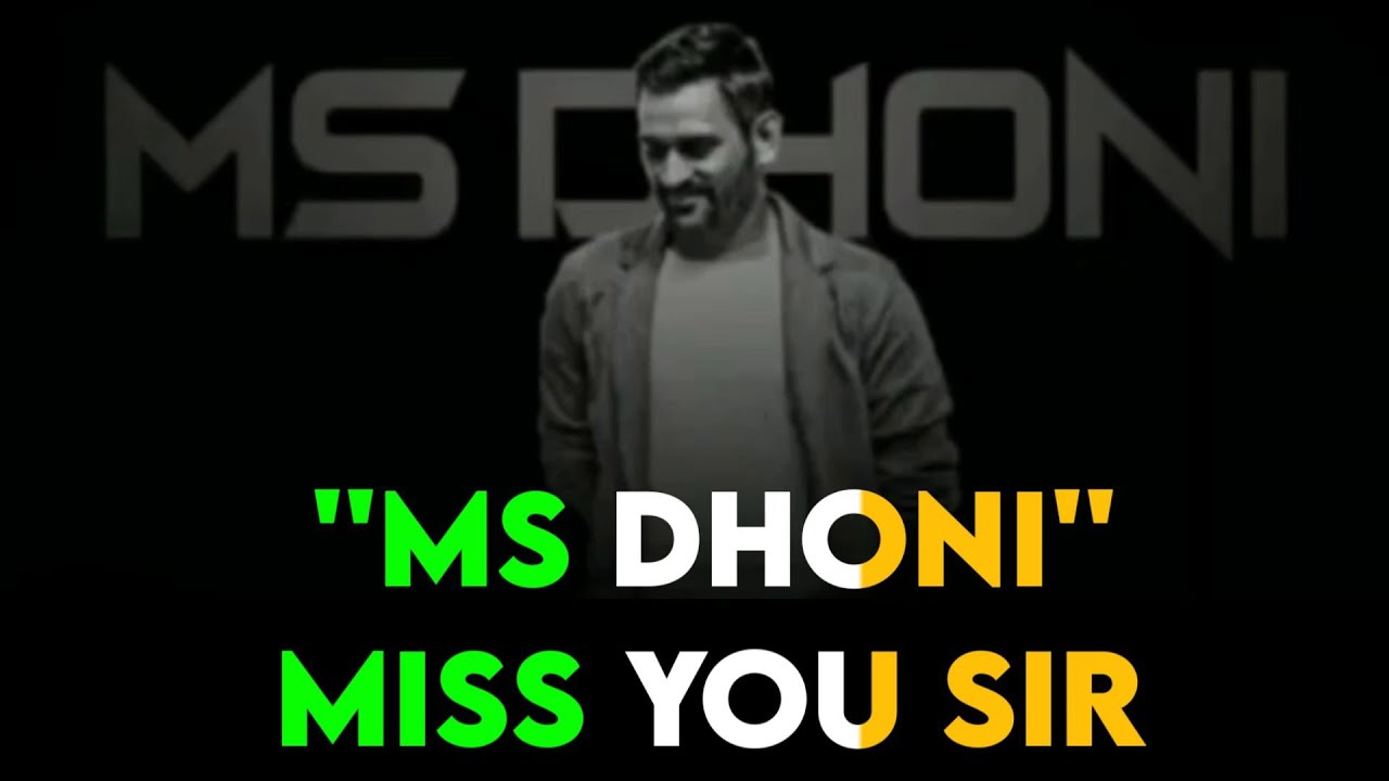 Ms dhoni miss you whatsapp status | ms Dhoni Retirement status video। MS Dhoni status or Whatsapp