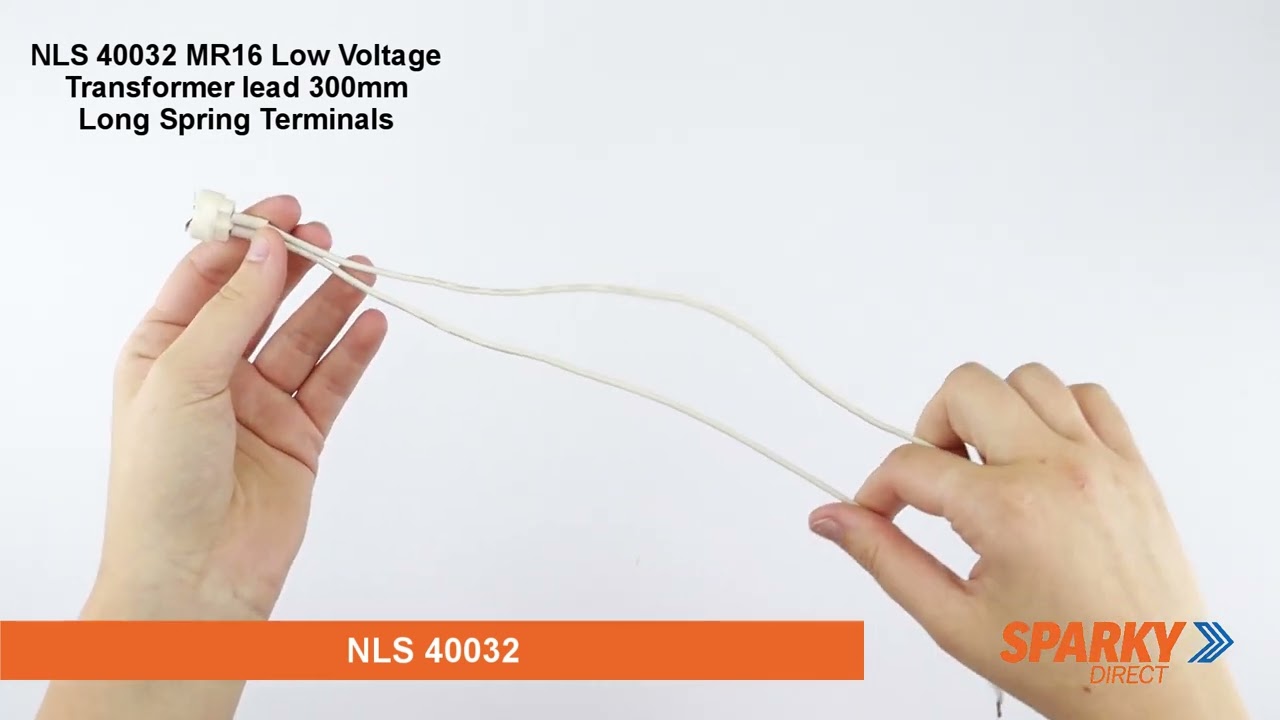 NLS 40032 MR16 Low Voltage Transformer lead 300mm Long Spring