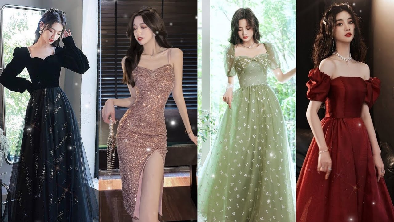 Stunning Speckled A Line Korean Evening Dress With Tulle Applique, Long  Sleeves, And Ankle Length For Prom And Formal Occasions From Longzhiwen,  $104.4 | DHgate.Com