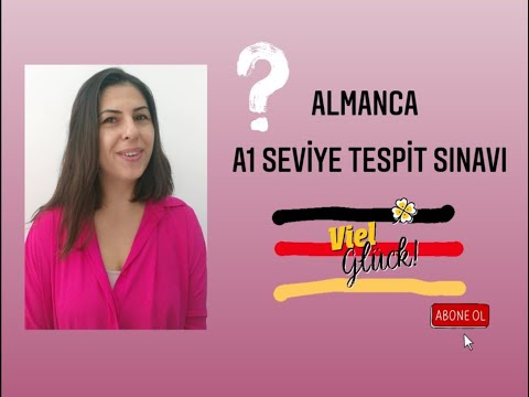 Almanca A1 Deneme Sınavı 🖤❤️💛 - Seviye Sınavı-