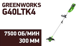 Аккумуляторный Триммер Greenworks G40Ltk4