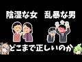 男の攻撃と女の攻撃【ずんだもん】