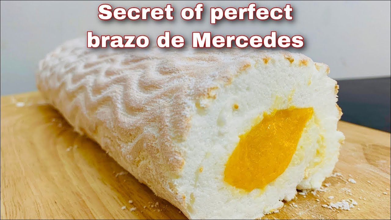 Authentic Brazo de Mercedes recipe : No-Fail Meringue Roll in 5 Simple Steps #BrasoDeMercedesRecipe