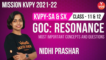 KVPY 2021 - GOC: FIR PART-2 | KVPY SA & SX | KVPY Chemistry | CLASS 11 & 12 | Nidhi Mam | VOS