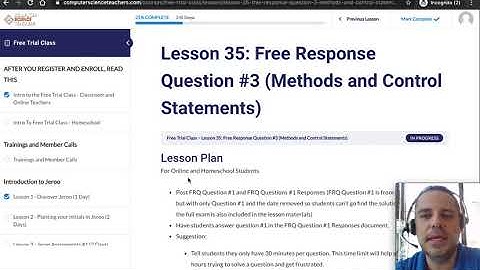 Computer Science A AP Exam Prep Week 2 Teacher Video
