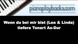 Wenn du bei mir bist (Lea & Linda Cover) Playback Insatrumental Demo tiefere Tonart As-Dur