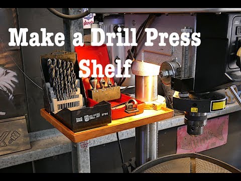 Make a Drill Press Shelf- Shop Improvements - Forme Industrious