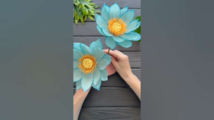 Wow! Amazing Idea Water Lily Crepe Paper Flower DIY Decoration Craft
