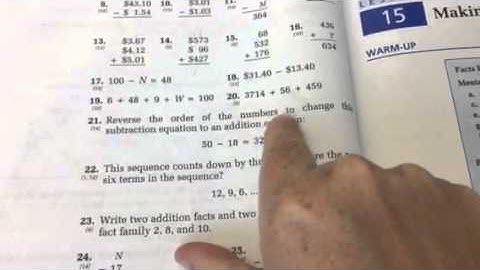 Reading of Saxon Math 6/5 Lesson 14