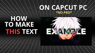 HOW to make the inverted text in capcut pc #capcut #tutorial #edit